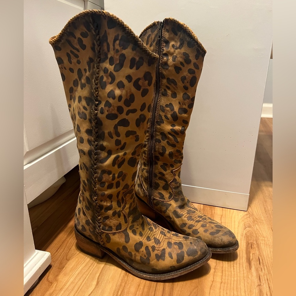 Cheetah Western Boots